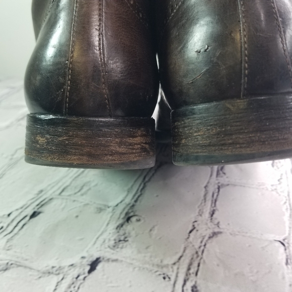 To Boot New York Brennan brown wingtip brogue lace up boots - Picture 3 of 13